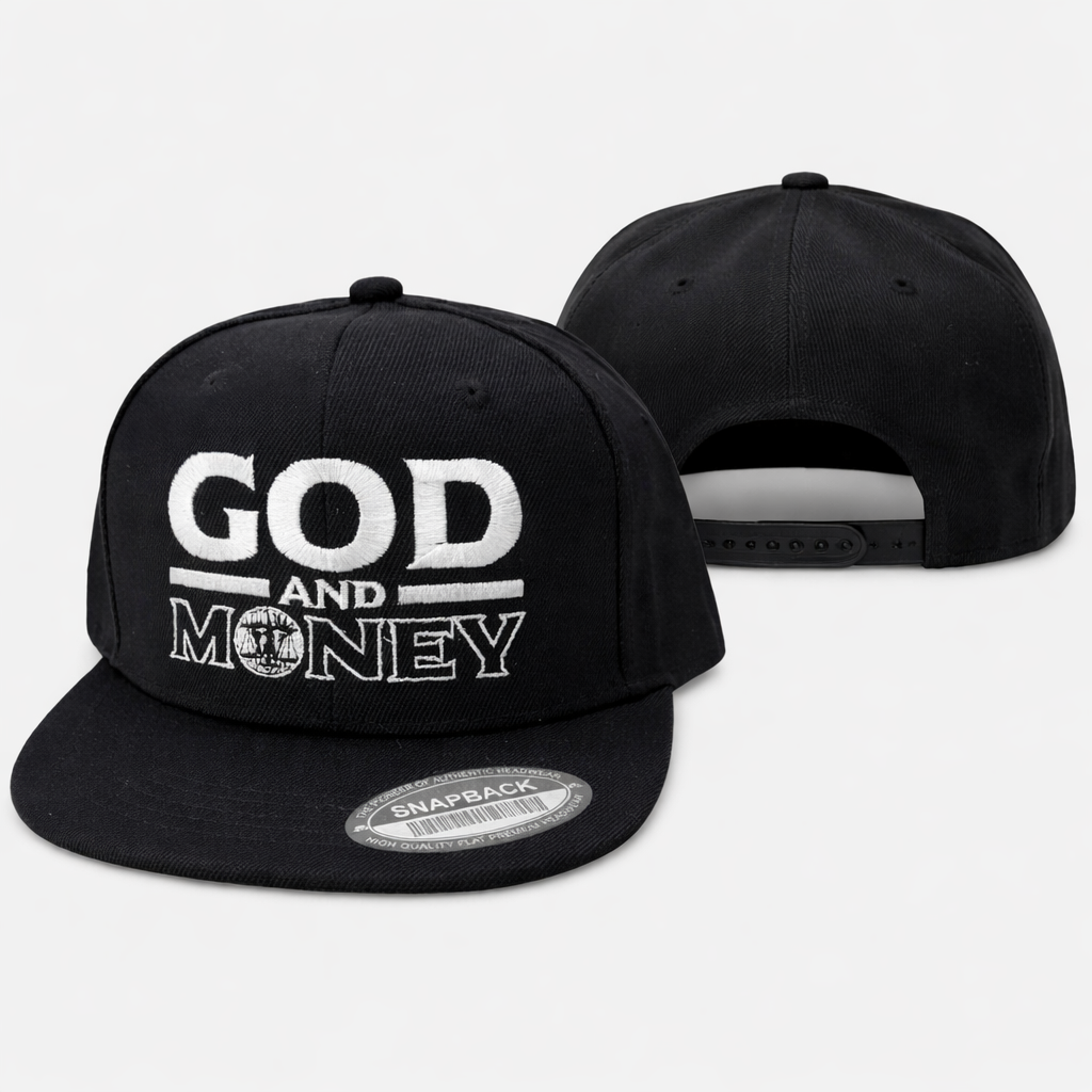 God And Money Snapback Hat