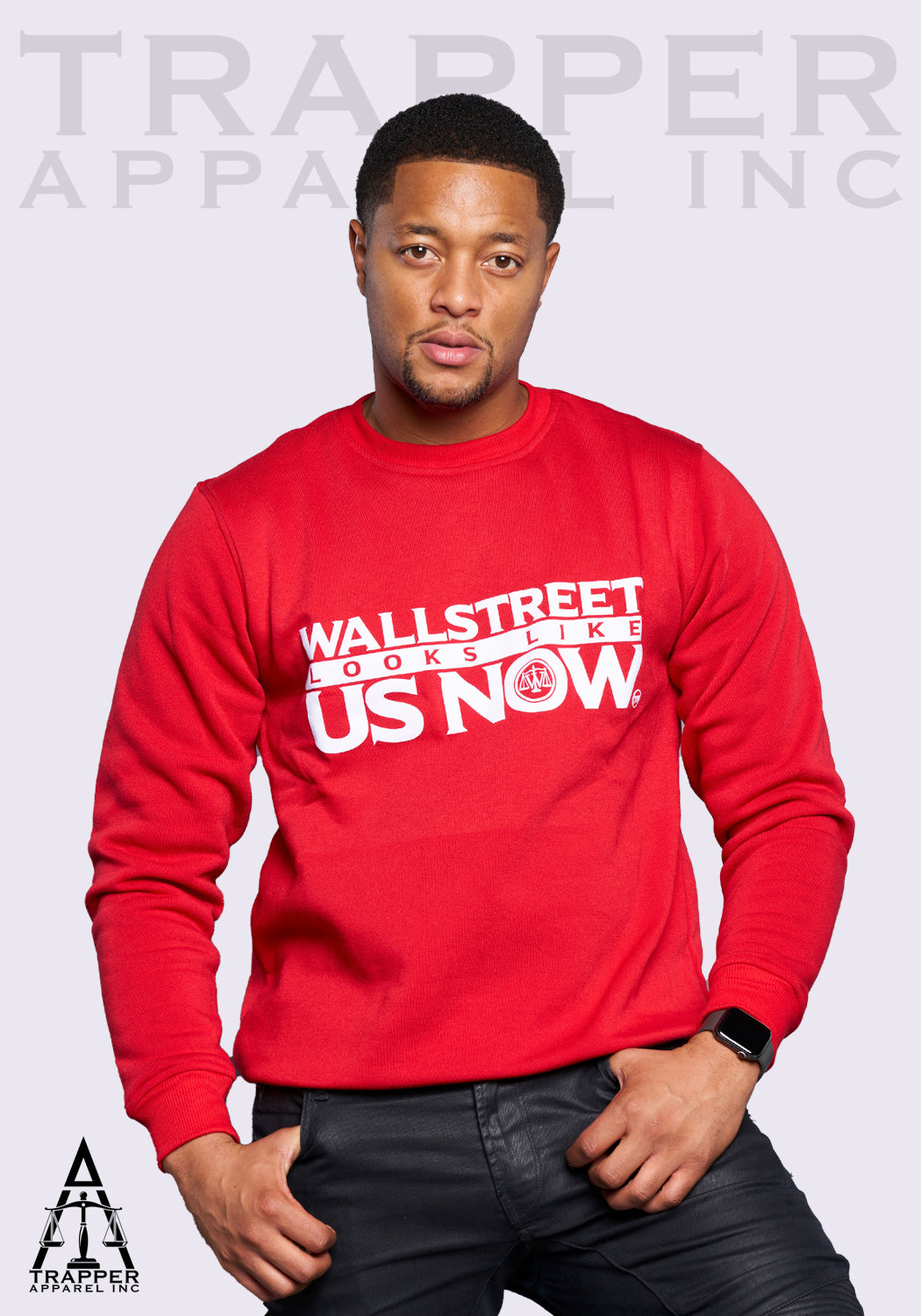 Wallstreet Looks Like Us Now Crew Neck