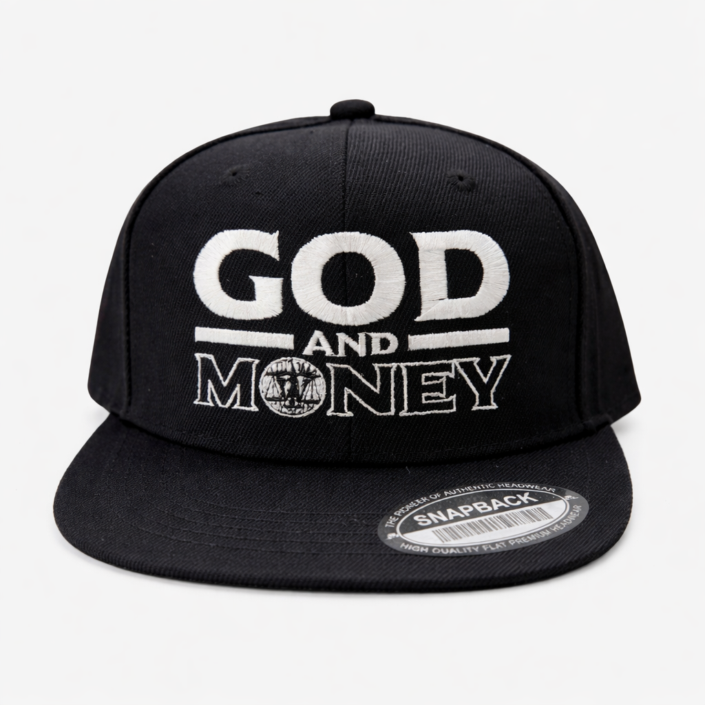 God And Money Snapback Hat